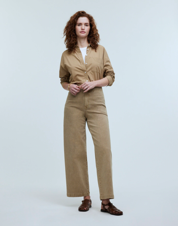 The Curvy Emmett Wide-Leg Crop Pant: Welt Pocket Edition