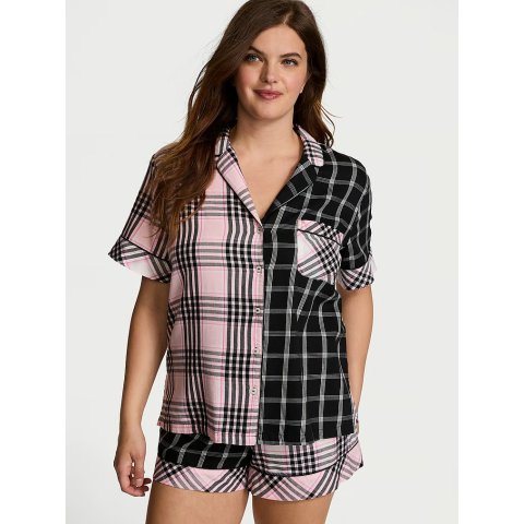 Victoria s SecretFlannel Short Pajama Set