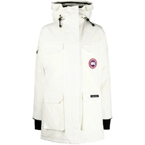 Canada Gooselogo-patch detail padded coat