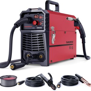 ARCCAPTAIN 160A MIG Welder 110V 220V 4 in 1 Welding Machine Gas MIG