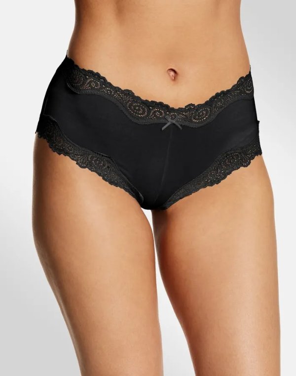 Scalloped Lace Trim Cheeky Hipster Underwear #40837