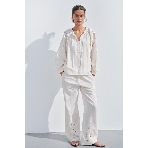 Zara Zara BELTED PLEATED SHIRT ZW COLLECTION 49.90