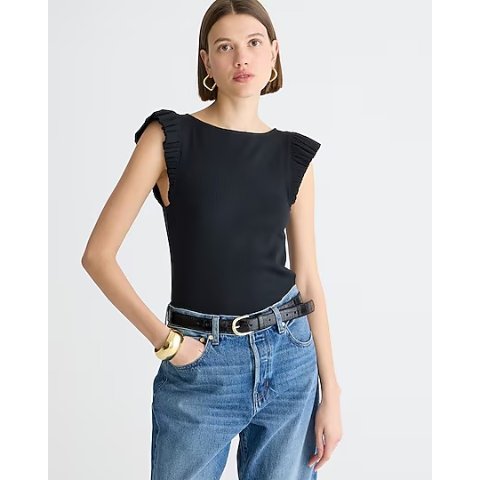 J.Crew小飞袖上衣