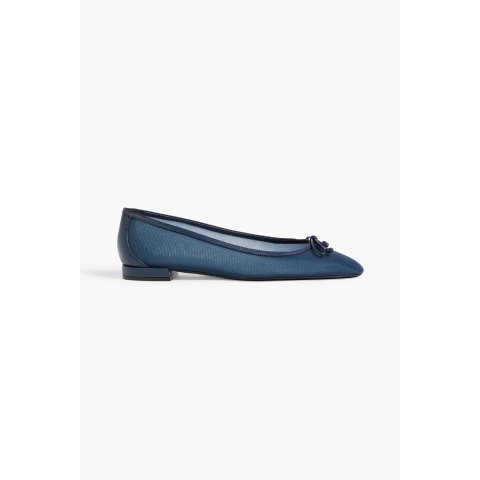 Stuart WeitzmanArabella bow-detailed mesh ballet flats