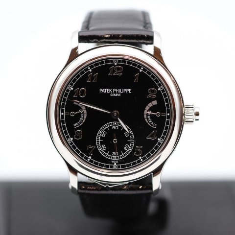 Patek PhilippeGrand Complications Grande and Petite Sonnerie Hand Wind Black Dial Watch 6301P-001