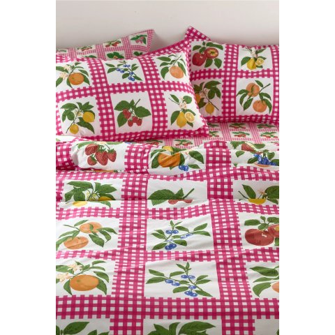 格纹水果羽绒被套