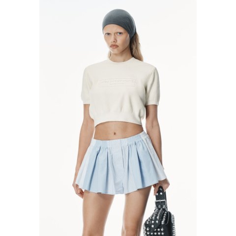 Alexander WangLogo-Embossed Ribbed Chenille Sweater