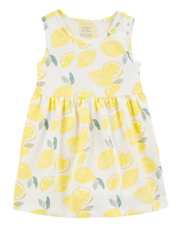 Toddler Lemon Tank Dress