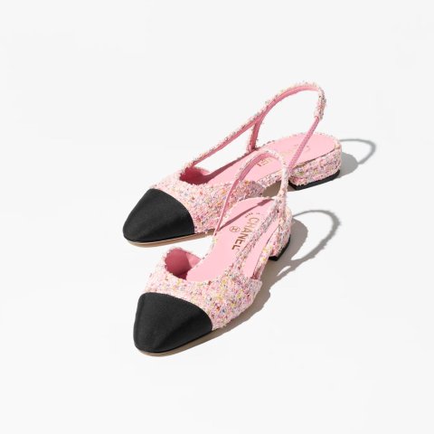 25P 粗花呢平底鞋