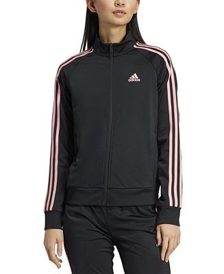 adidas Women's 3-Stripe Tricot Track Jacket, XS-4X - Macy's