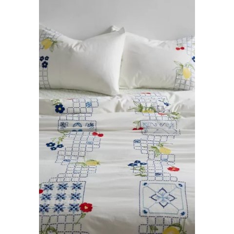 花卉刺绣羽绒被套