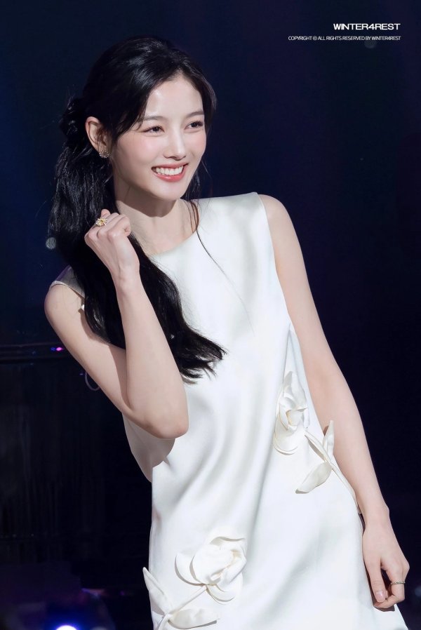 Floral Applique Satin Minidress