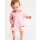 Heritage Nautical Romper Pink Ticking Stripe