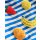 Logo Interest T-Shirt Blue Stripe Fruit