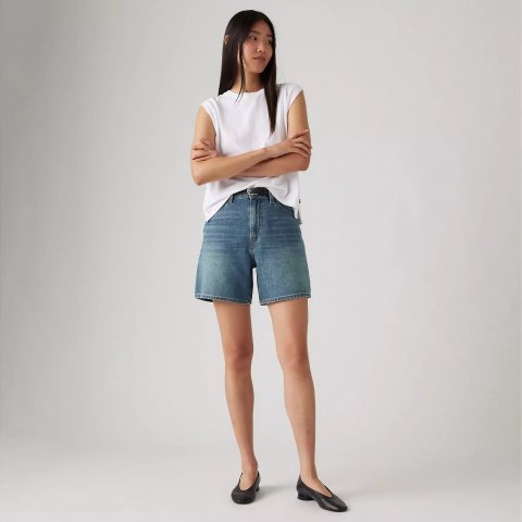 Levi sShorts 2 for $34.99 eachHigh Rise Baggy Linen+ Denim Lightweight Women s Shorts