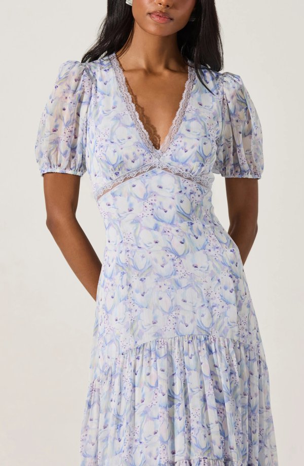 Lace Trim Tiered Dress 138.00 |