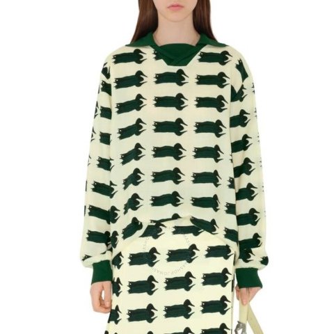 Burberry$20 off $450Duck Print Viscose Jumper