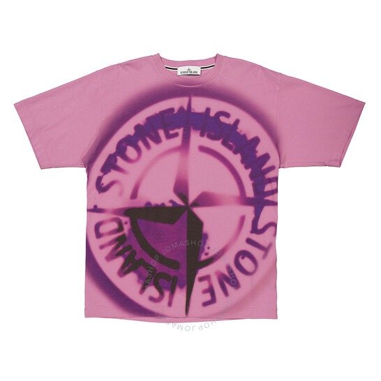 Men's Rose Quartz Cotton Jersey Cotton Jersey T-Shirt, Size Small