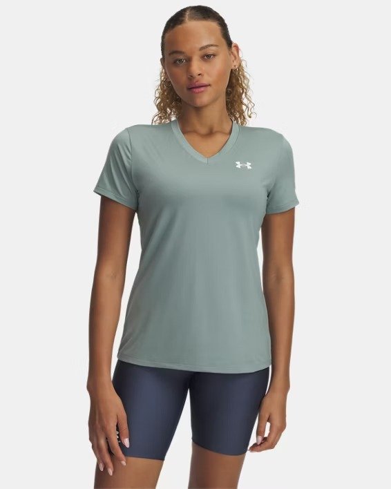 UA Tech™Women's V-Neck Short Sleeve