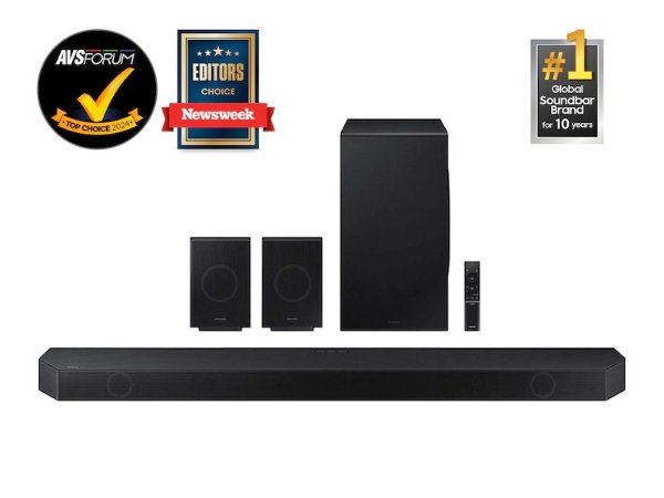 SAMSUNG HW-Q990D 11.1.4ch Soundbar w/ Wireless Rear Speakers