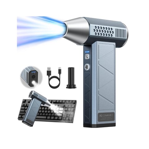 WNH 迷你铝合金暴力风扇  4档风速+手电筒