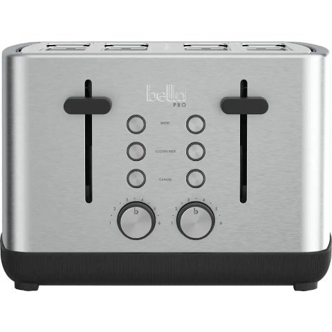 PRO - 4-Slice Toaster with Extra Wide Slots - Stainless Steel