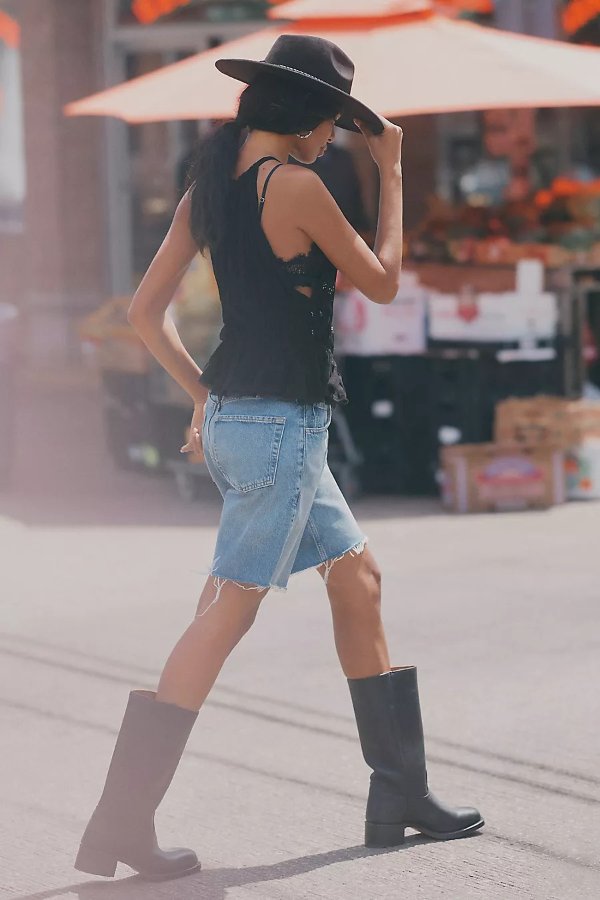 Pilcro Classic Bermuda Denim Shorts