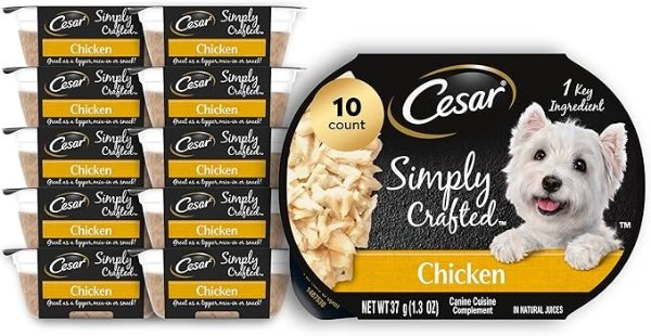 Simply Crafted Wet Dog Food – 1.3Oz Trays (Pack Of 10)