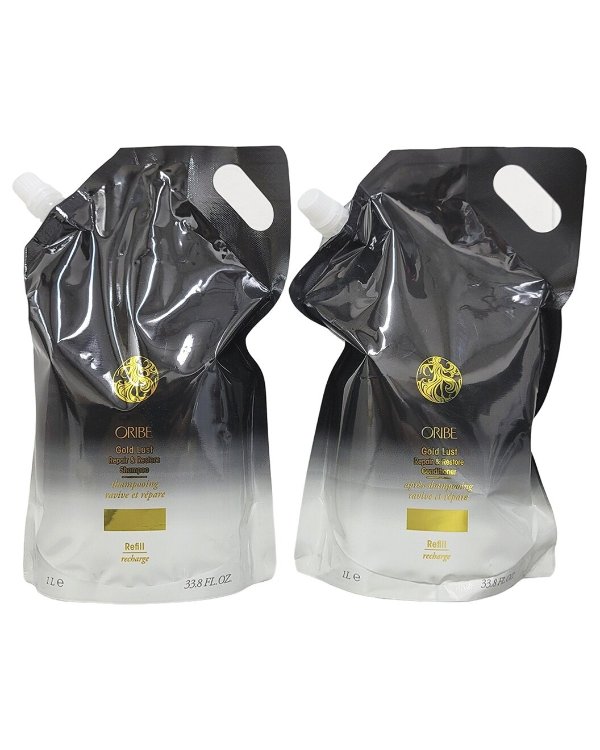 Unisex 33.8oz Refill Duo Gold Lust Shampoo & Conditioner / Gilt