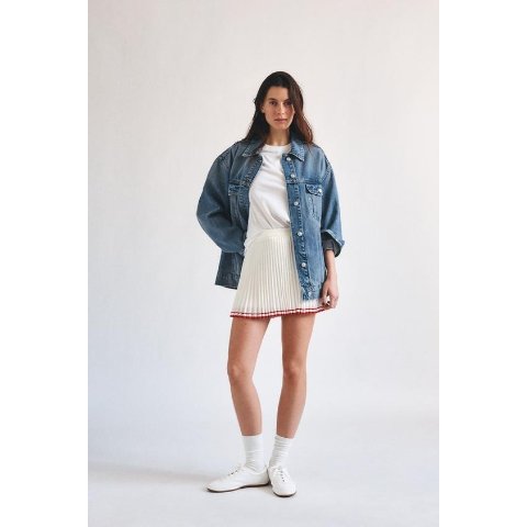 Zara Zara EMBROIDERED EYELET MIDI SKIRT 89.90