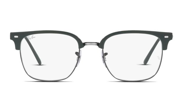 Ray-Ban RX7216 New Clubmaster Eyeglasses - Green / Black Medium | GlassesUSA