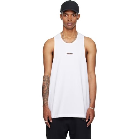 White Vintage Fit Tank Top