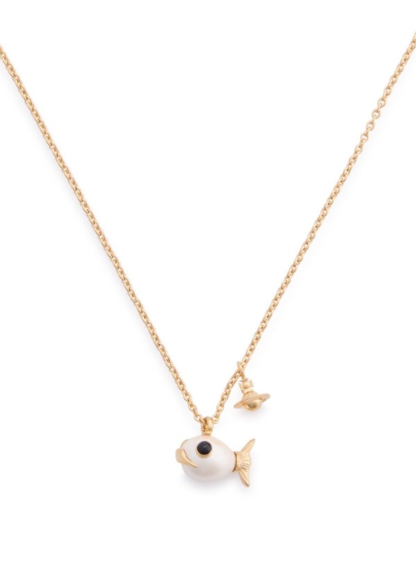 VIVIENNE WESTWOOD Luzie fish-charm necklace