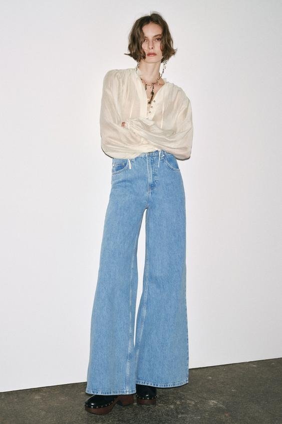 ZW COLLECTION HIGH WAIST WIDE LEG JEANS