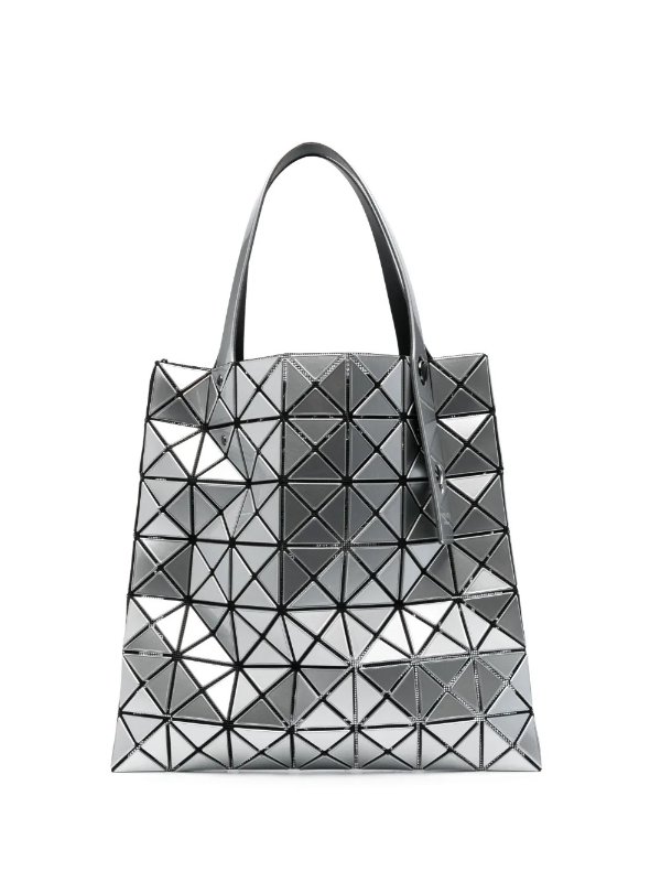 Prism metallic-finish tote bag