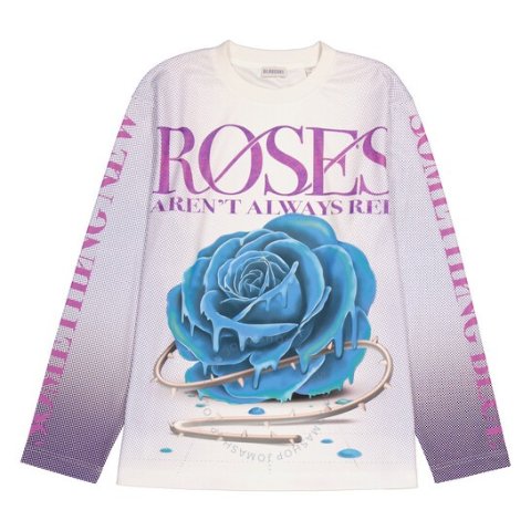 BurberryRose Print Long Sleeve T-Shirt