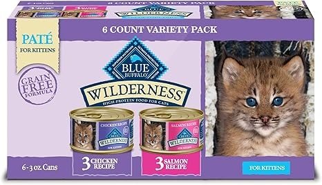 Buffalo Wilderness High Protein Grain Free, Natural Kitten Pate Wet Cat Food