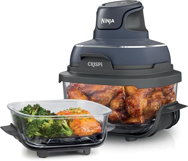  FN101GY Glass Air Fryer 4QT Gray