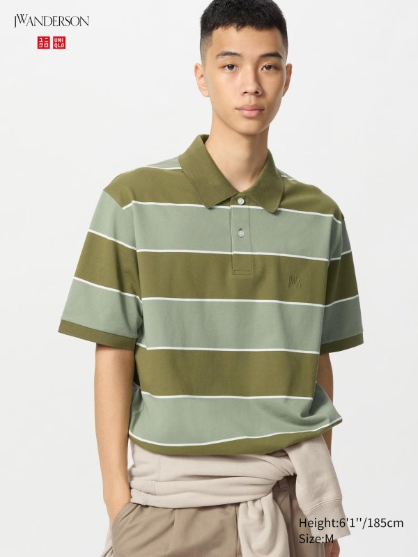 DRY Pique Polo Shirt | Striped | UNIQLO US