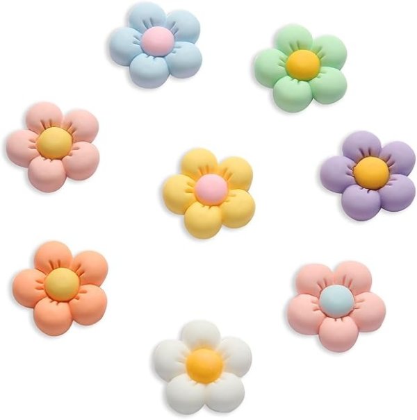 Flower Shoe Charms Girls 5 Pack