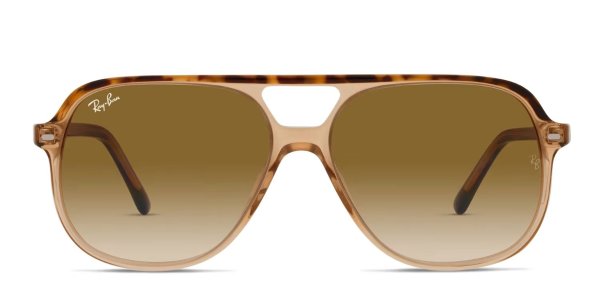 Ray-Ban RB2198 Bill Sunglasses - Brown / Clear / Tortoise Large | GlassesUSA