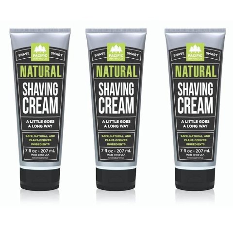 Pacific Shaving 天然剃须膏 3支装 7盎司