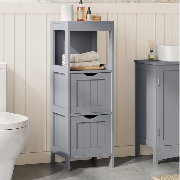  UBBC042G02 Bathroom Cabinet 2 Drawers Gray