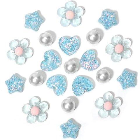 Flower Shoe Charms Set 21 Pieces