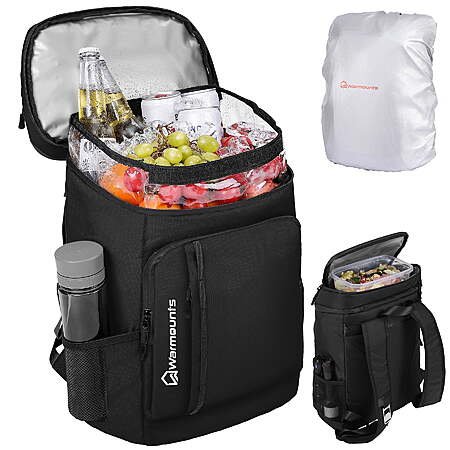 Warmounts Insulated Soft Backpack 36-Can Black