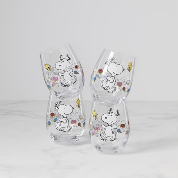  Chef Snoopy Tumblers 897731 Set of 4