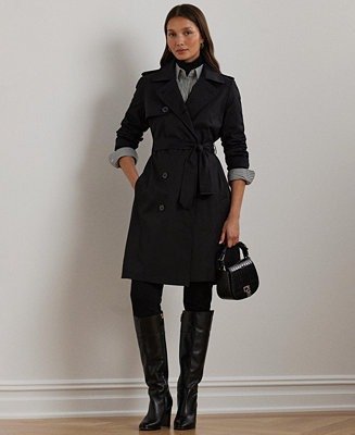 Lauren Ralph Lauren Women's Belted Water-Resistant Trench Coat - Macy's
