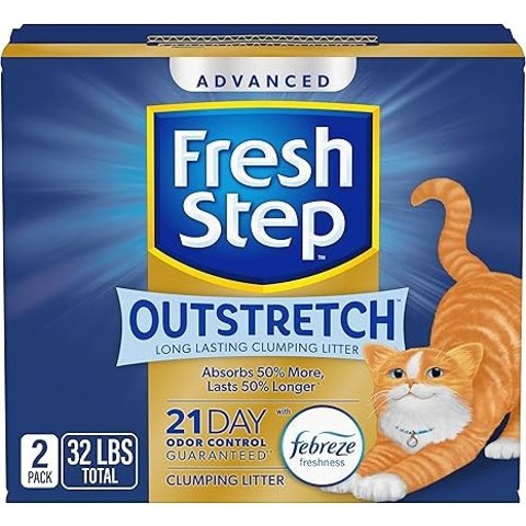 Fresh Step页面35%优惠券+ss长效猫砂 32 Pounds