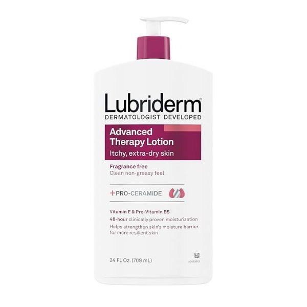 Advanced Therapy Moisturizing Lotion with Vitamins E and B5, Deep Hydration for Extra Dry Skin, Non-Greasy Formula, 24 fl. oz (Pack of 3)