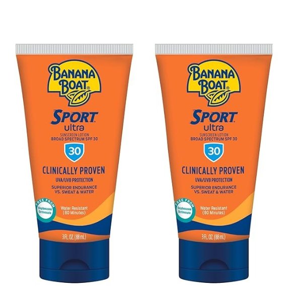 Ultra Sport Sunscreen Lotion, New Formula, SPF 30 (Pack of 2)